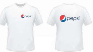 Áo thun đồng phục Pepsi màu trắng tay ngắn cổ bẻ