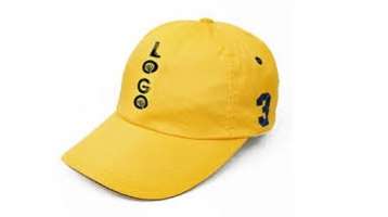 Đồng phục nón kết màu vàng thêu chữ LOGO